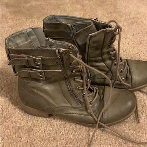 Combat boots, worn twice